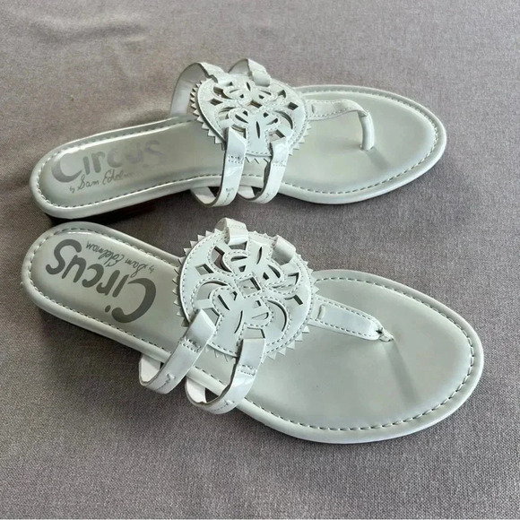 Circus by Sam Edelman Shoes - NWOT Circus by Sam Endelman white patent leather sandals.